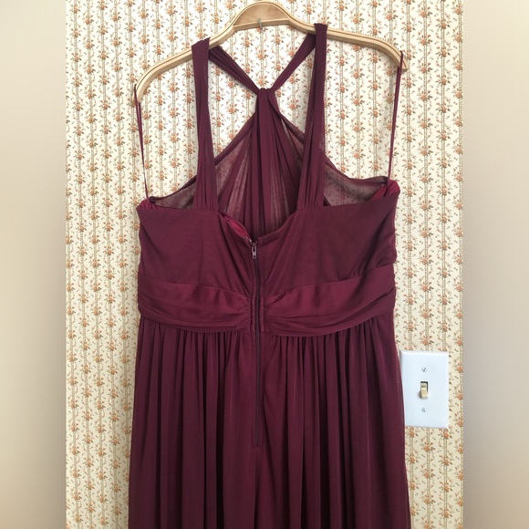 Birdy Grey Kiko Formal Maxi Dress in Mesh Cabernet | XXL - Picture 5 of 7